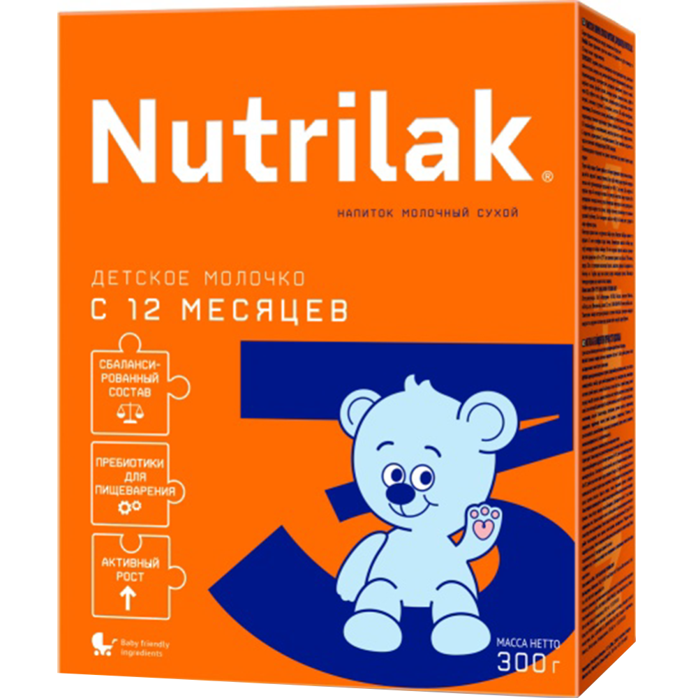  Напиток молочный сухой «Nutrilak» 3, 300 г #0