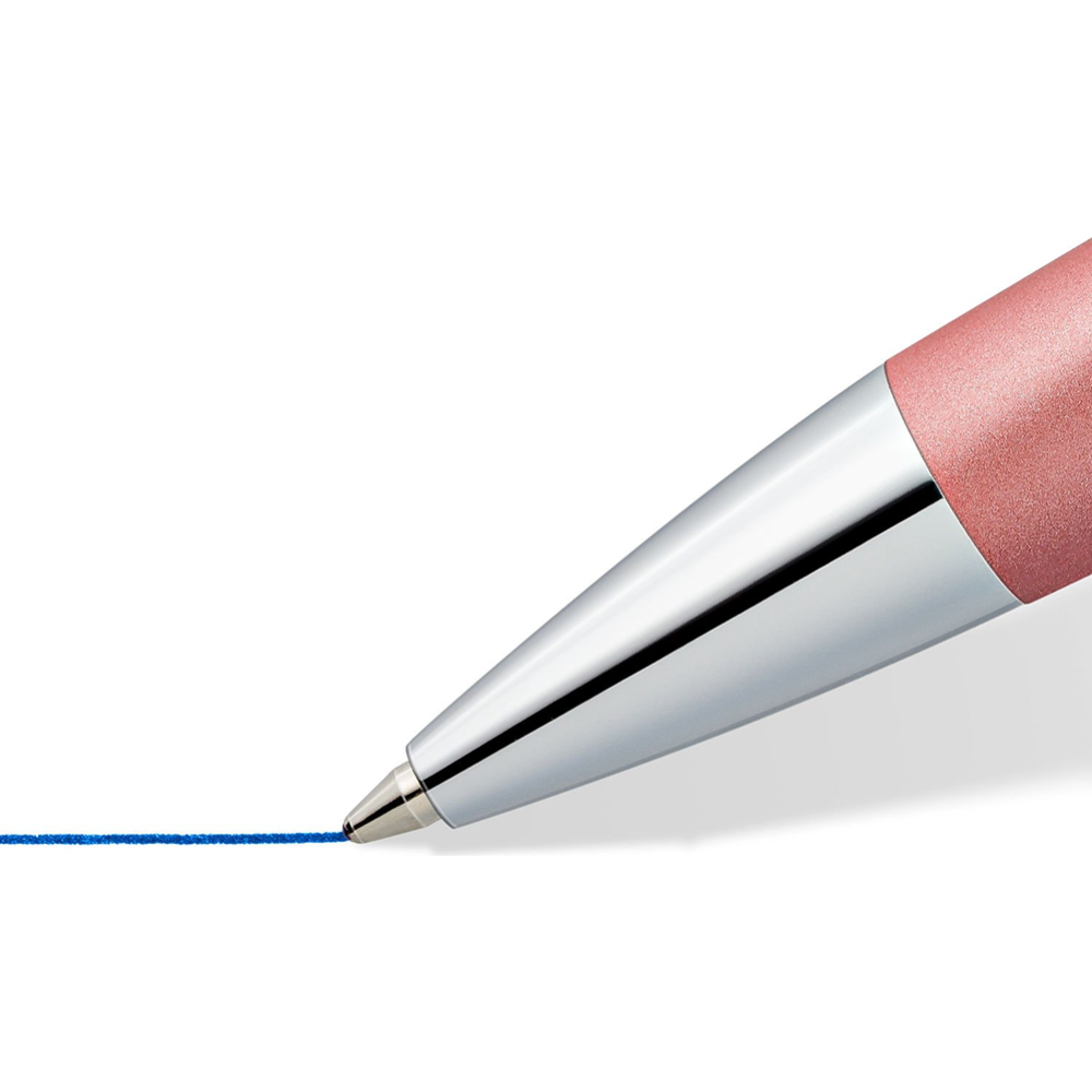 Ручка шариковая «Staedtler» Триплюс 444-М20-3, сияющая роза/синий, 