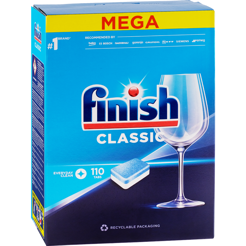 Таблетки для посудомоечных машин «Finish» Classic, 110 шт купить в Минске:  недорого, в рассрочку в интернет-магазине Емолл бай