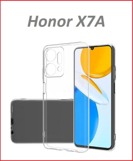 Силиконовый чехол для Huawei Honor X7A прозрачный