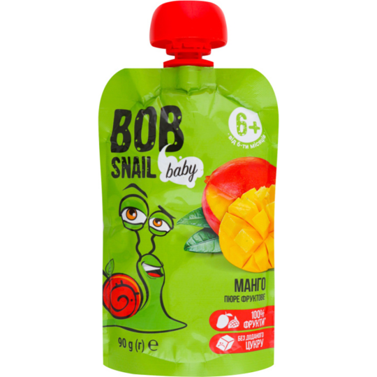 Пюре фруктовое «Bob Snail» манго, 90 г