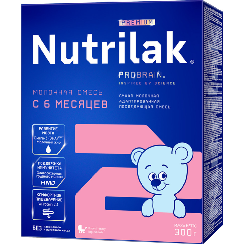 Смесь молочная сухая «Nutrilak» Premium 2, 300 г #0