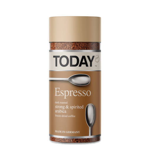 Кофе растворимый Today Espresso, 95 г, Гермаеня