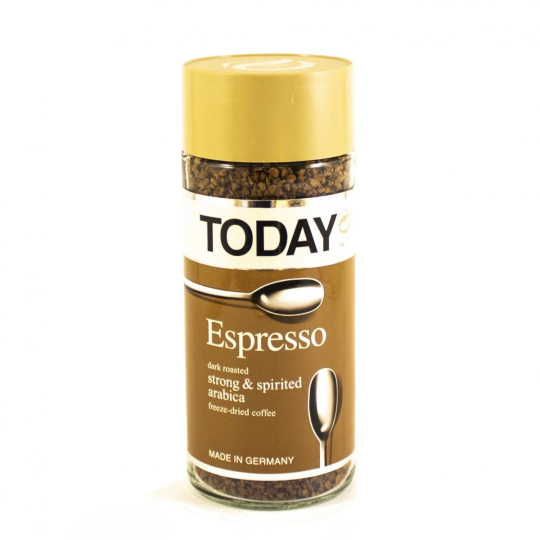 Кофе растворимый Today Espresso, 95 г, Гермаеня