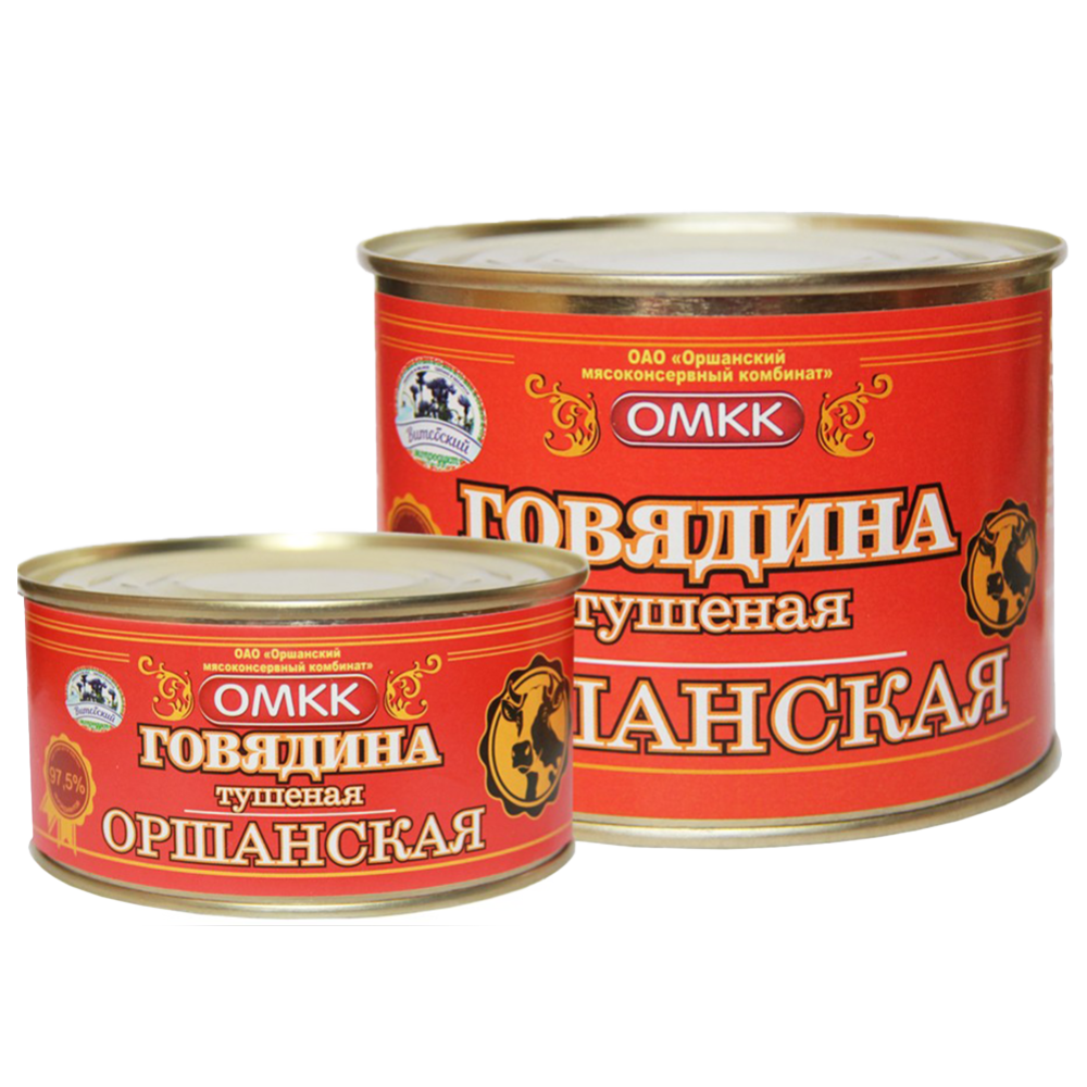 Консервы мясные «ОМКК» говядина тушеная, Оршанская, 525 г