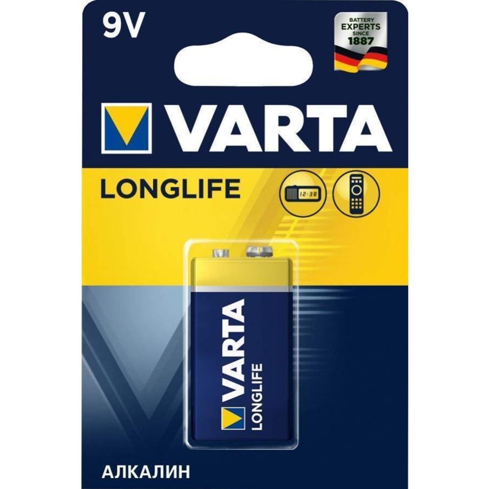 Элемент питания «Varta» Longlife, 9V, 6LR61, 1 шт