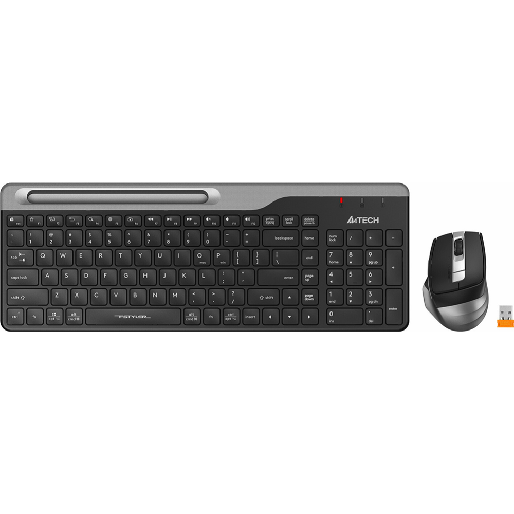 Клавиатура+мышь «A4Tech» FB2535C, smoky grey
