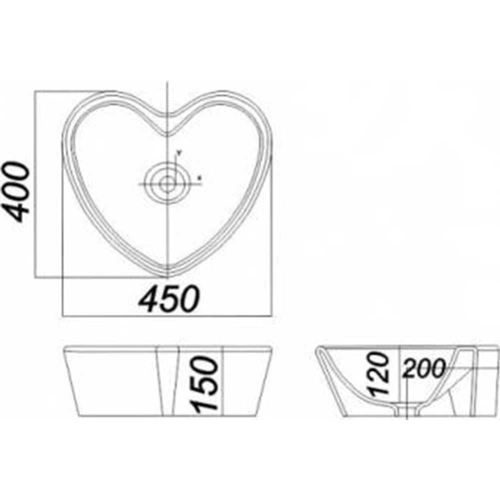 Умывальник «Sanita Luxe» Love is 45, LOVSLWB03