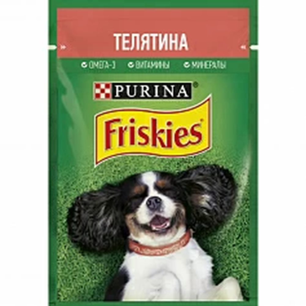 Корм для собак «Friskies» С телятиной, 85 г