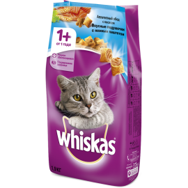 Корм для кошек «Whiskas» с лососем, сухой, 1.9 кг