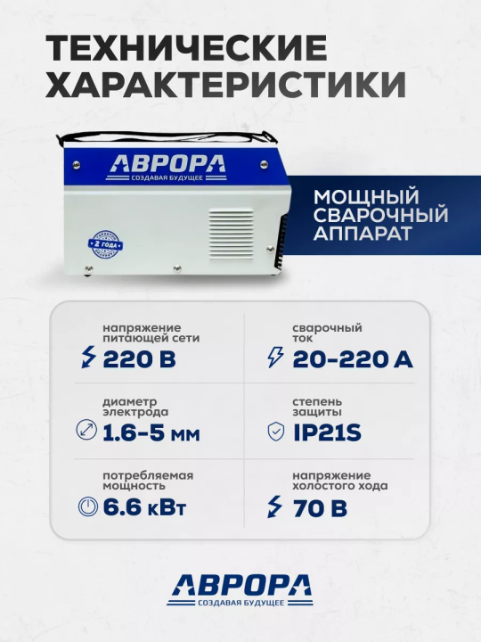 Сварочный инвертор Aurora Вектор 2200