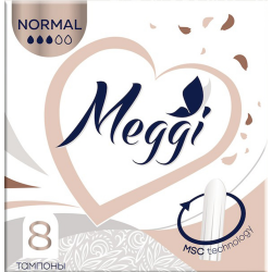 Ги­ги­е­ни­че­ские там­по­ны «Meggi» Normal, 8 шт