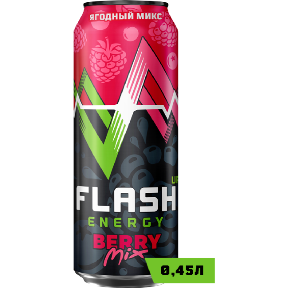 Напиток энергетический «Flash up energy  berry mix» ягодный, 450 мл #0