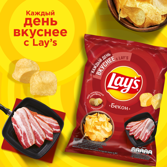 Чипсы «Lay's» бекон, 70 г