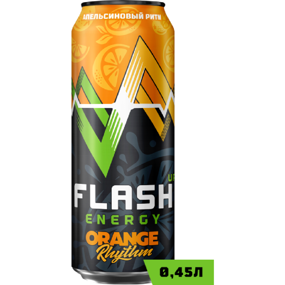 Напиток энергетический «Flash up energy» апельсиновый, 450 мл #0