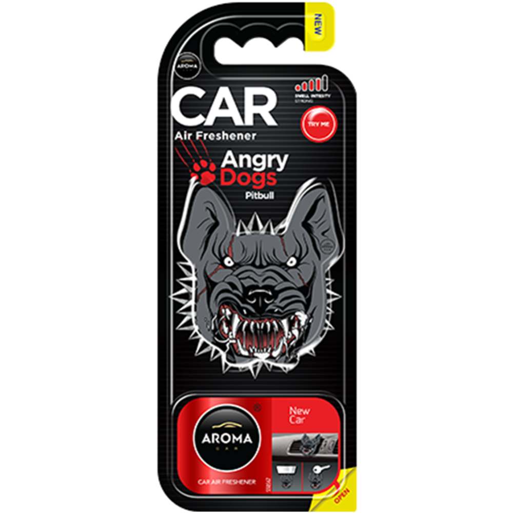 Картинка товара Ароматизатор воздуха «Aroma Car» Angry Dogs, New car, 83184