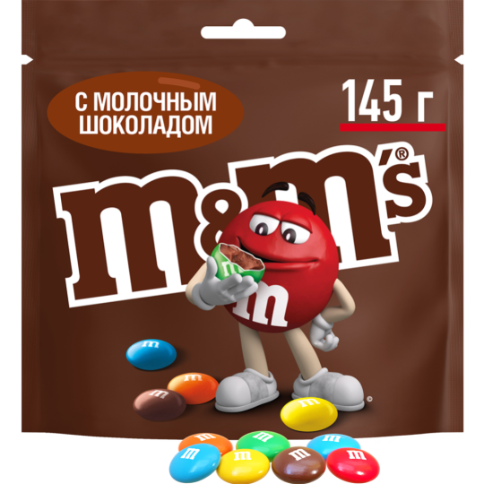 Срочный товар! Драже «M&M's» с шоколадом, 145 г