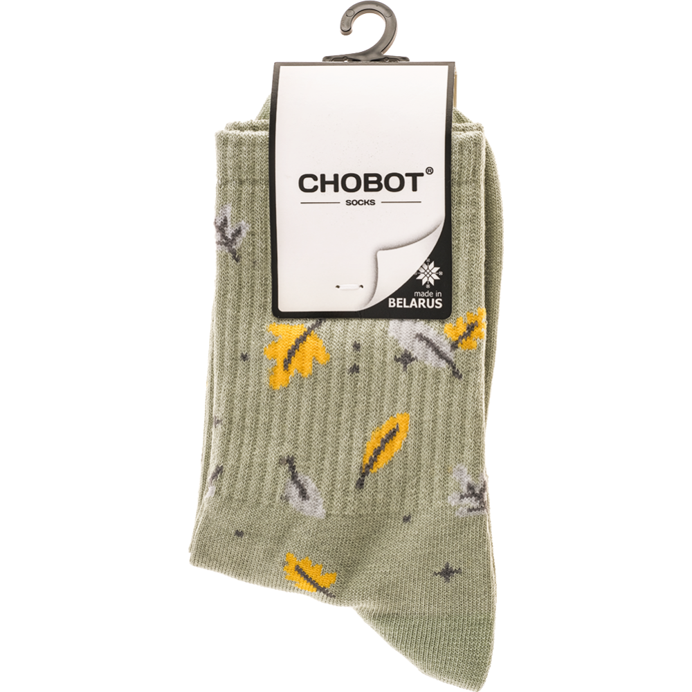 Носки женские «Chobot» 5223-008, зеленый, размер 36-37