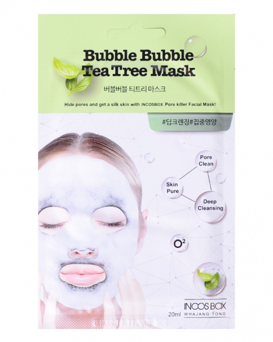 Маска для лица Labute Clear Bubble Tea Tree Mask чайное дерево 23мл*5шт