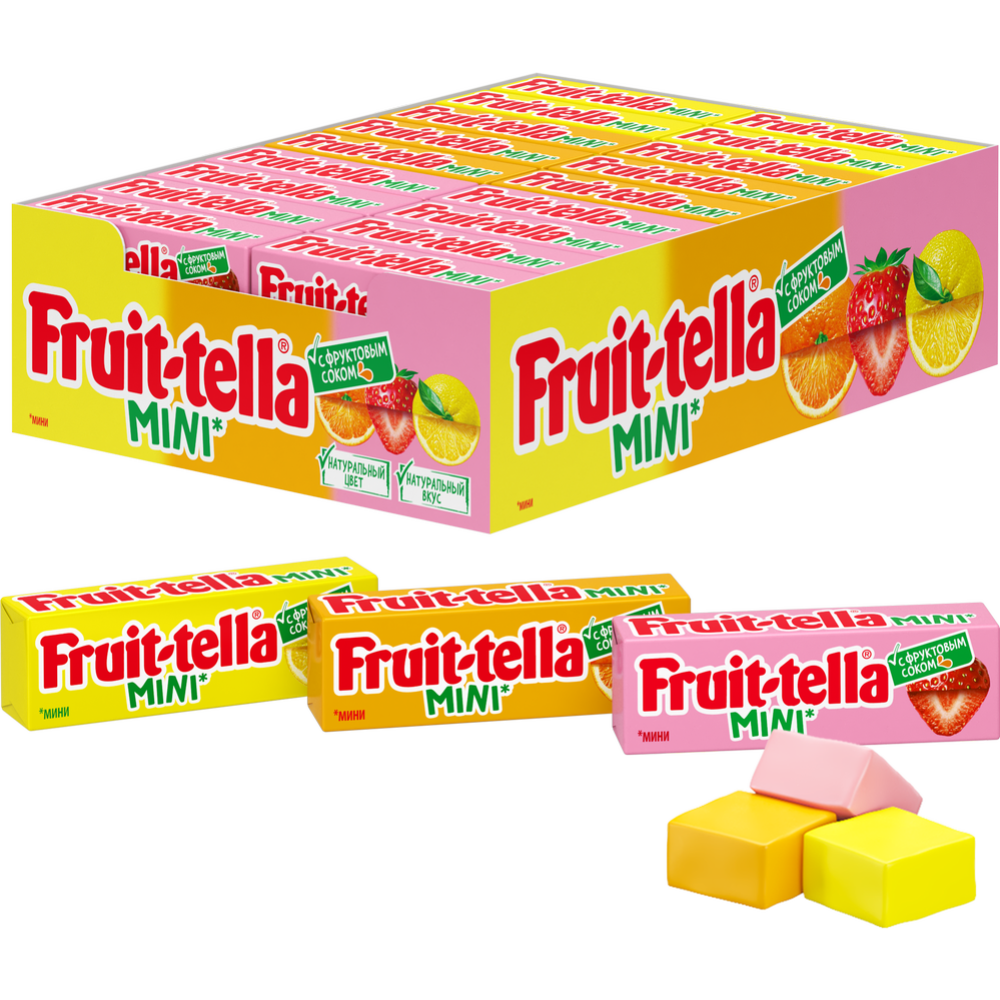 Конфеты жевательные «Fruittella» мини со вкусом клубники, 11 г #0