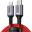 Картинка товара Кабель «Ugreen» Type-C Male to lightning Male Cable Alu Case Braided, US298, red, 20309, 1 м