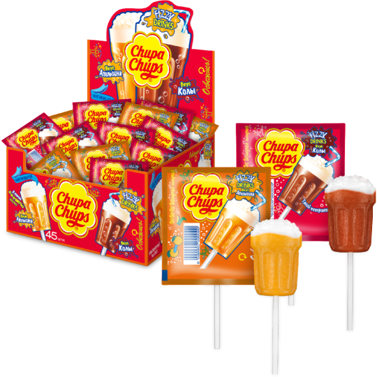 Карамель «Chupa Chups» Fizzy Drinks, 15 г