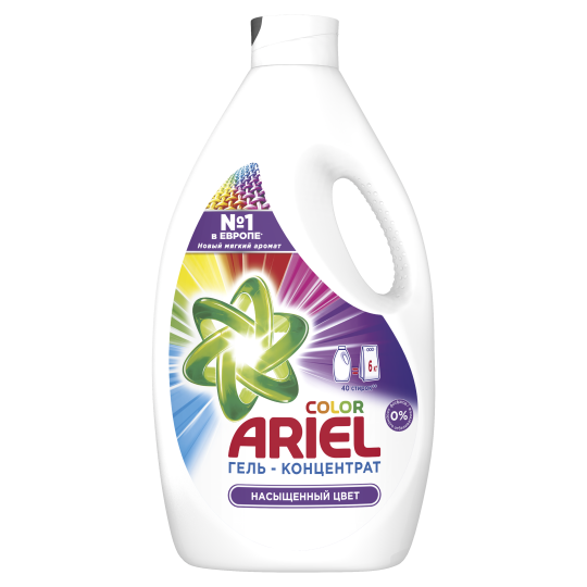 Порошок жидкий / Гель-концентрат для стирки белья Ariel Color 2,6 л