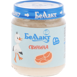 Пюре мясное «Бел­лак­т» сви­ни­на, 6 мес+, 95 г