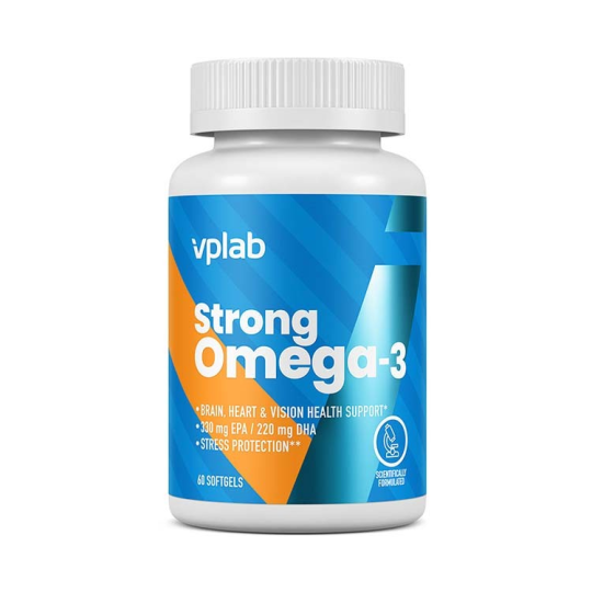 Омега 3 Стронг (Omega 3 Strong), 60 капс, VpLab