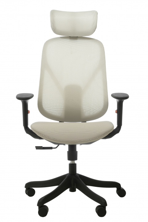 Кресло SPARX Zenar Black (A107) (Mesh / Fabric , светло-серый) (УПАКОВКА ПО 2 шт. В 1 КОРОБКЕ)