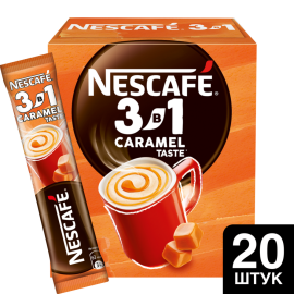 УП.Кофейный напиток порционный «Nescafe» карамель 3 в 1, 20х14.5 г