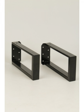 Кронштейны металлические для столешницы, полок (2 шт), 35 см, черный, STAL-MASSIV