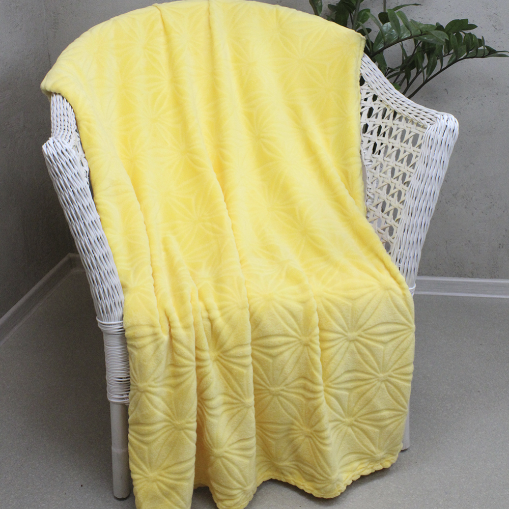 Плед «Belezza» Хризантема, желтый, 180х200 см