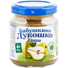 Пюре фрук­то­вое «Ба­буш­ки­но Лу­кош­ко» груша, 100 г