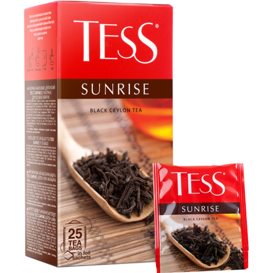 Чай черный «Tess» Sunrise, 25 пакетиков