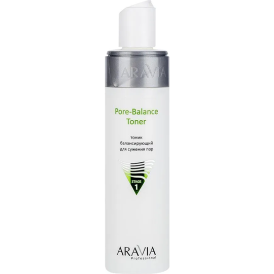 Тоник для лица «Aravia» Professional, Pore-Balance Toner, балансирующий, для сужения пор, для жирной и проблемной кожи, 250 мл