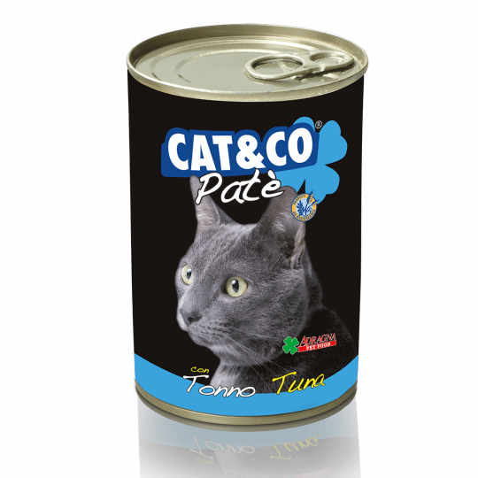 Корм для котов Adragna Cat&Co  паштет из тунца 400гр *6 шт