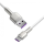 Кабель «Baseus» Cafule, Metal Data USB to Type-C 66W, White, CAKF000202, 2 м