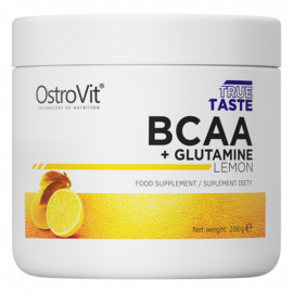 Аминокислота БЦАА + Глютамин OstroVit BCAA + Glutamine 200 г Лимон