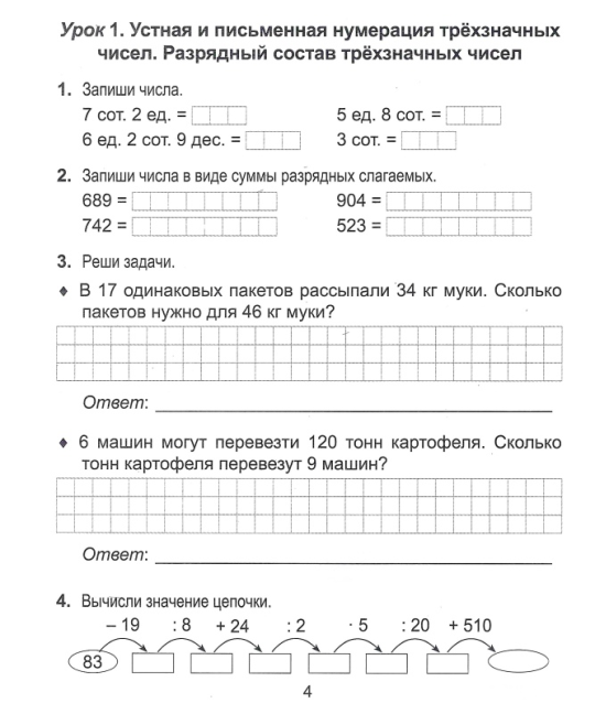 Математика. 4 класс. Поурочные задания. Часть 1. Школьная программа (ШП), И.В. Прощенко, М.Р. Ясюкевич, Ю.С. Шипикова, "Сэр-Вит" (к учебнику Г.Л. Муравьевой, М.А. Урбан)