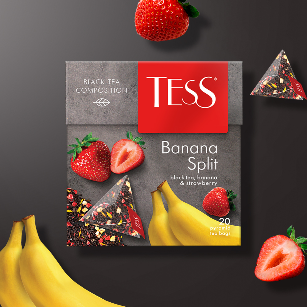 Чай черный «Tess» Banana Split, 20х1.8 г #3