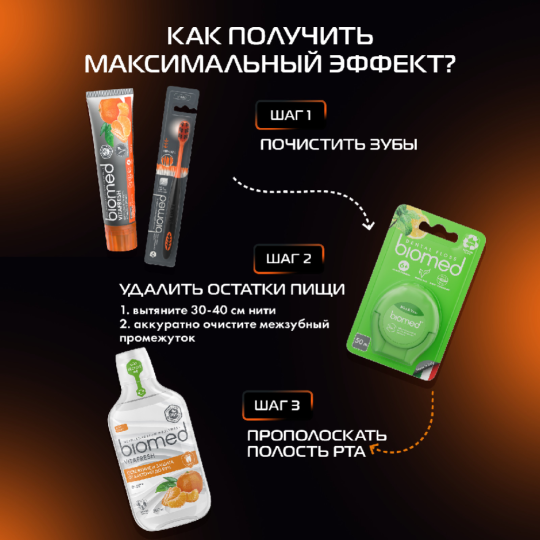 Зубная щетка «Splat» Ultra White, оранжевая