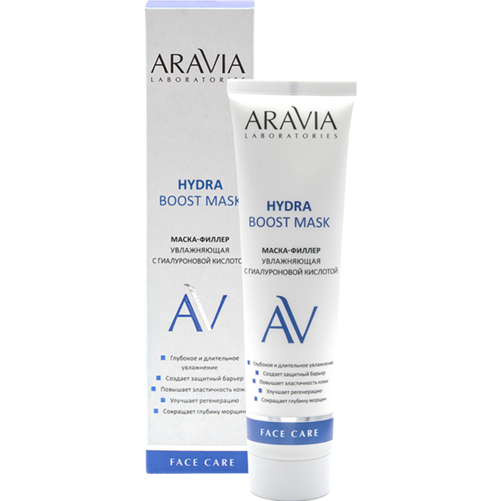 Маска для лица «Aravia» Laboratories, Hydra Boost Mask, увлажняющая, с гиалуроновой кислотой, 100 мл