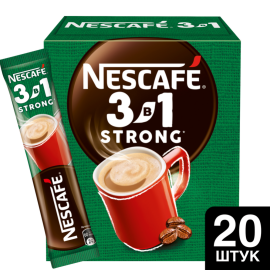 Срочный товар! Уп. Кофейный напиток растворимый «Nesсafe» 3 в 1 крепкий, 20х14.5 г