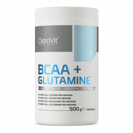 Аминокислота БЦАА + Глютамин OstroVit BCAA + Glutamine 500 г Апельсин