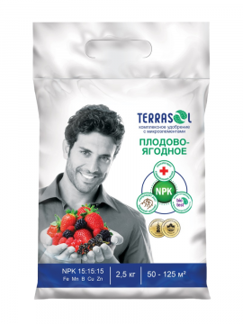 Удобрение для клубники, плодово-ягодное с микроэлементами "Terrasol", 2.5 кг