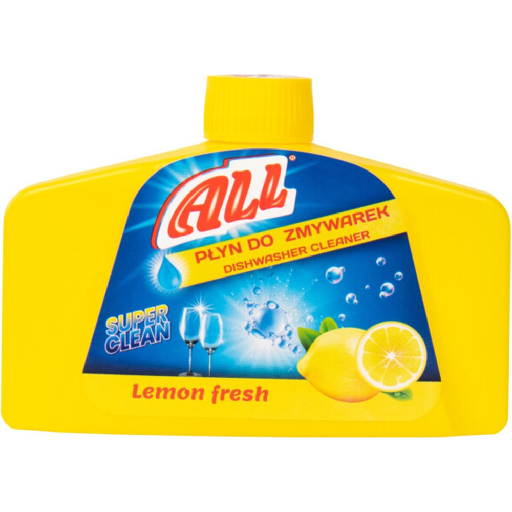 Очиститель для посудомоечной машины «ALL» лимон, 250 мл
