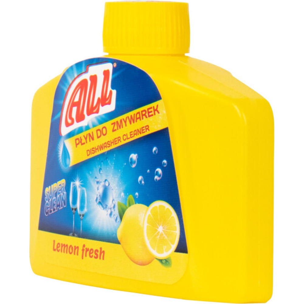 Очиститель для посудомоечной машины «ALL» лимон, 250 мл