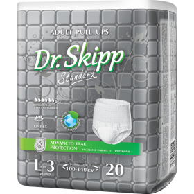 Под­гуз­ни­ки-трусы для взрос­лых «Dr.Skipp» L3, 20 шт
