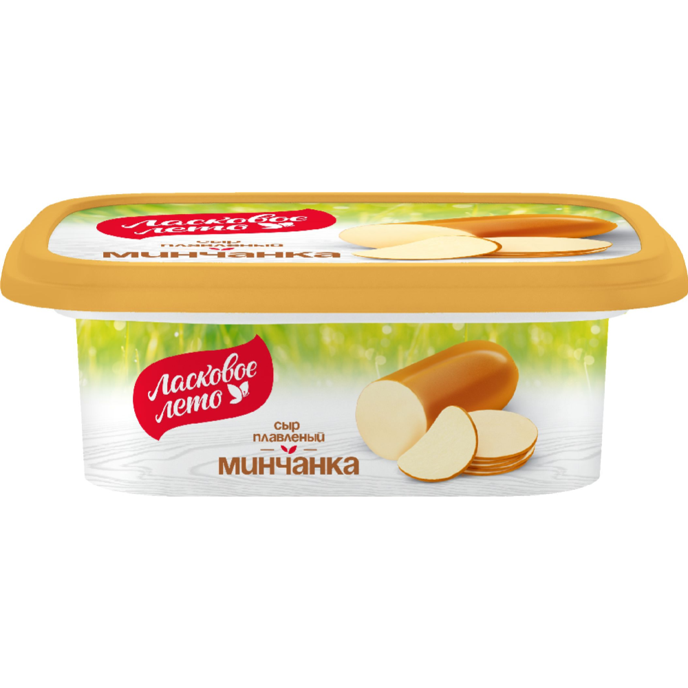 Сыр плавленый «Ласковое лето» с сыром копченым Минчанка, 45%, 170 г #0